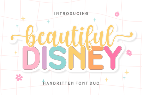 Beautiful Disney Duo Font